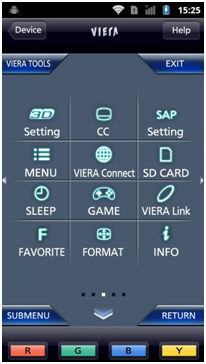 Управление через смартфон (приложение VIERA Remote)