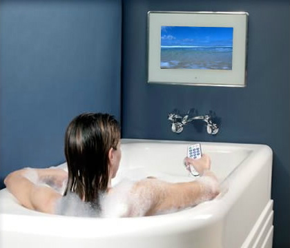 использование влагозащищенного телевизора в ванной комнате